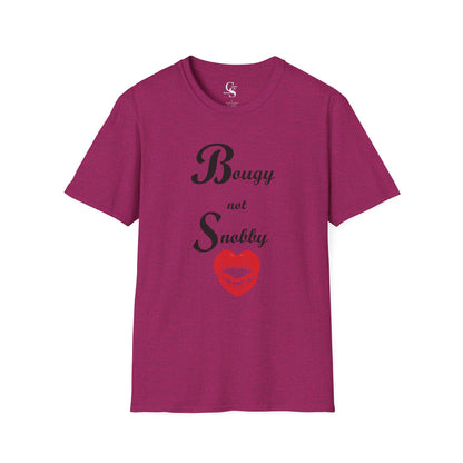 Bougy not Snobby Tee - Black Print - Tonyalicious Tees