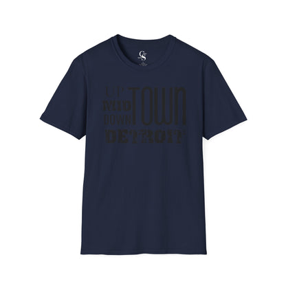 Up, Mid, Downtown Detroit Tee - Tonyalicious Tees