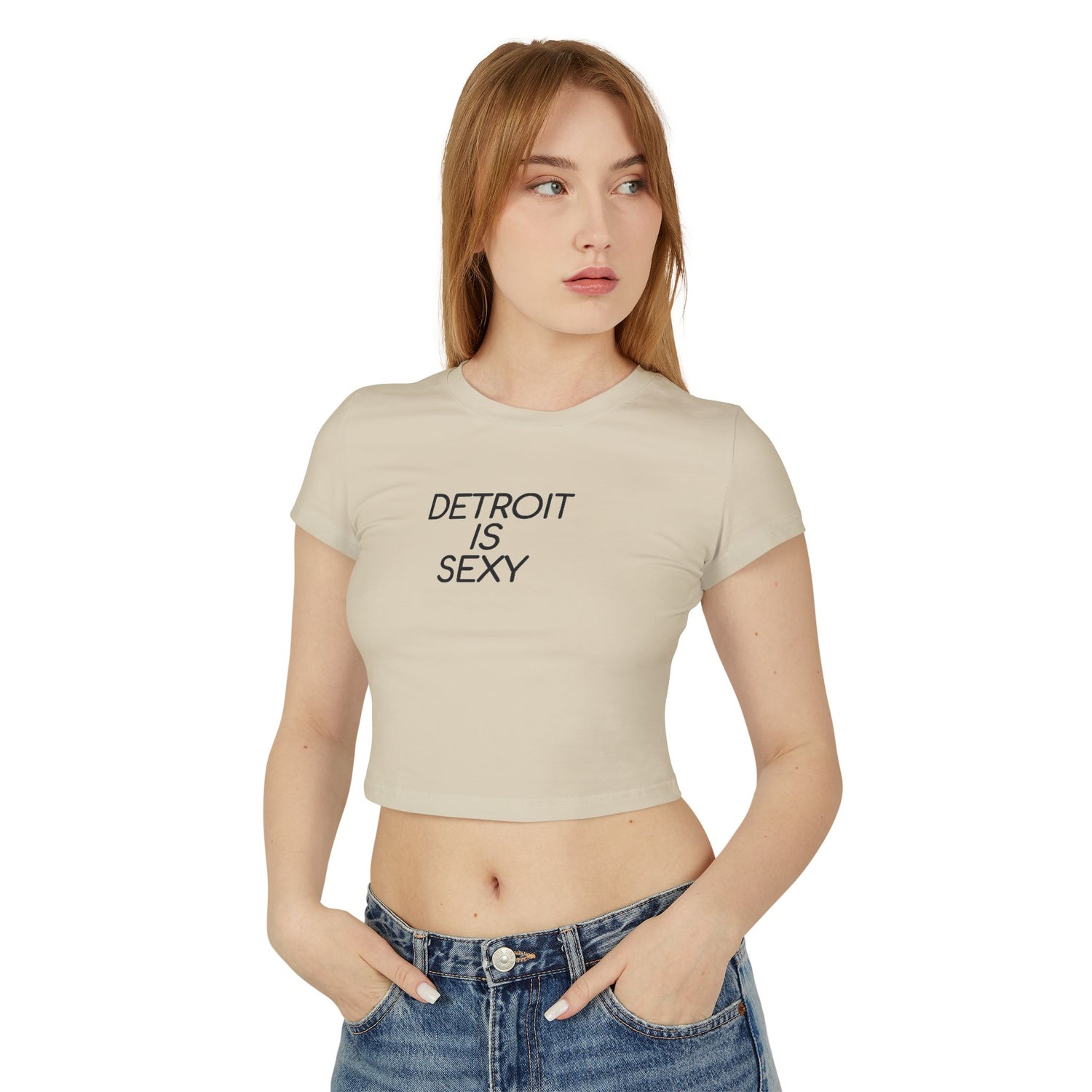 Detroit Is Sexy Ladies Baby Tee - Front and Back Print - Tonyalicious Tees
