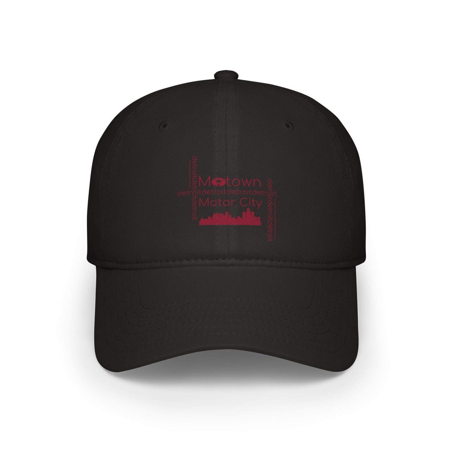 Motown Motor City Baseball Cap - Red - Tonyalicious Tees