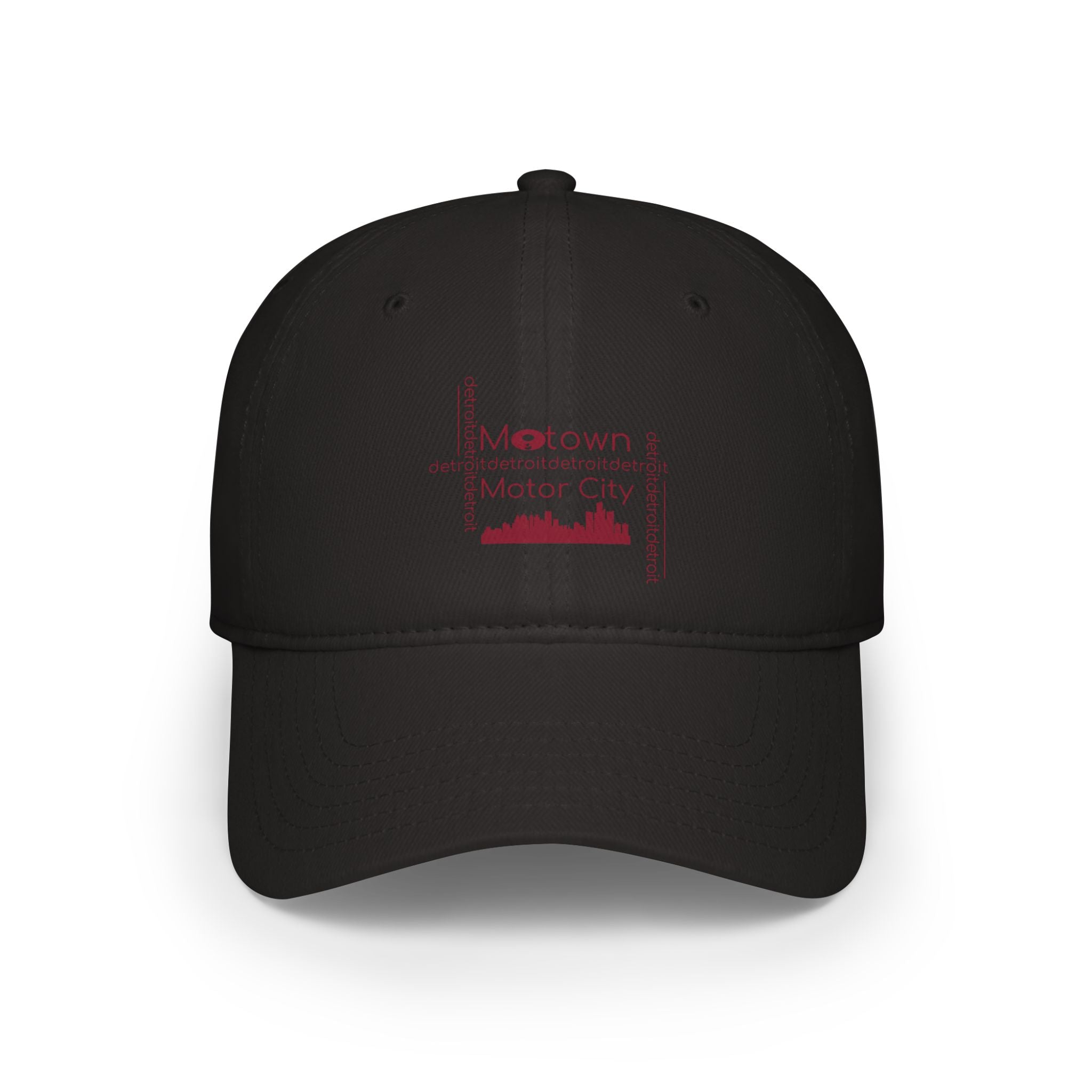 Motown Motor City Baseball Cap - Red - Tonyalicious Tees