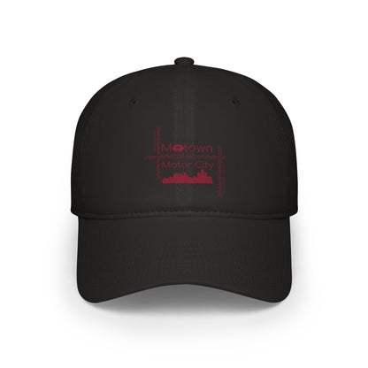 Motown Motor City Baseball Cap - Red - Tonyalicious Tees