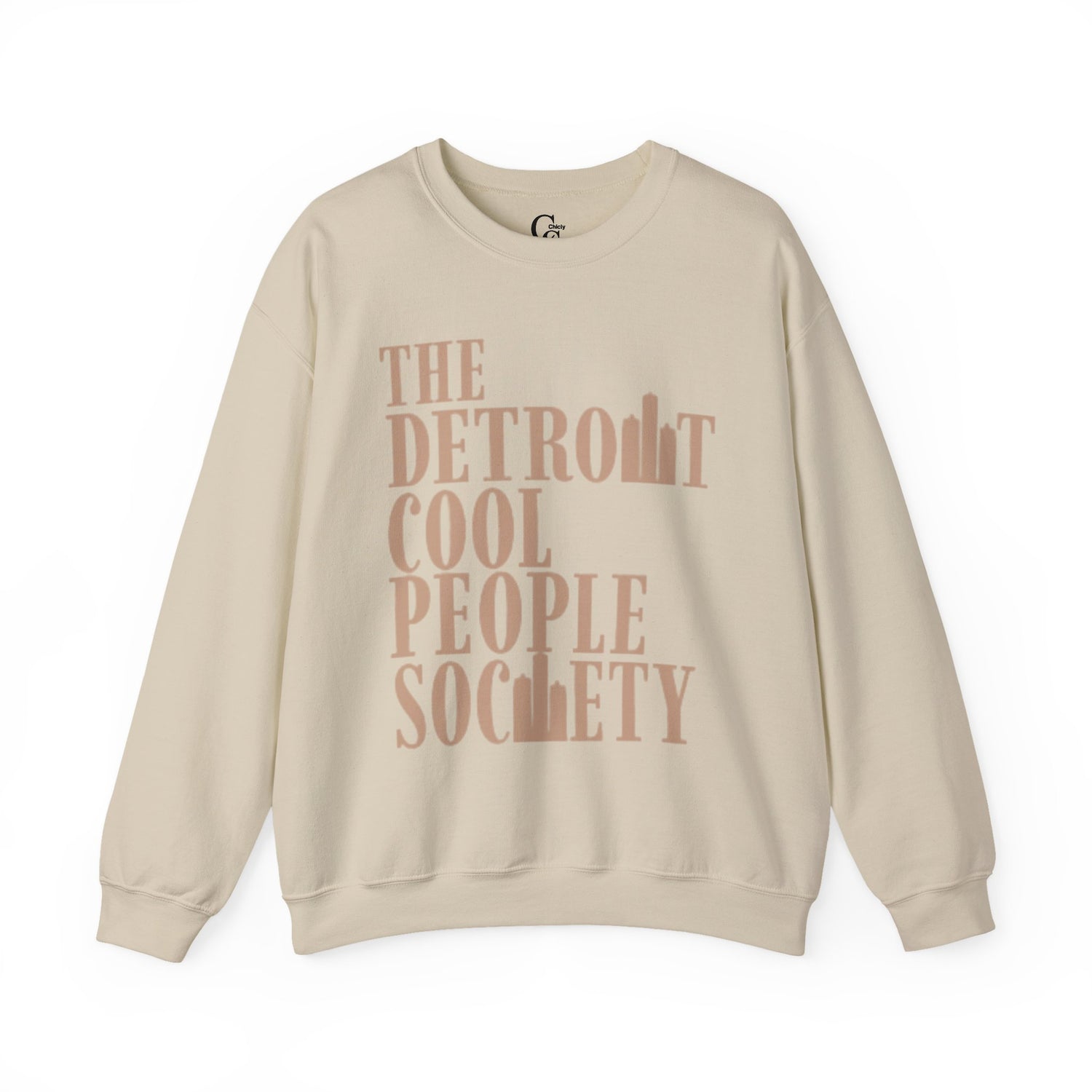 Detroit Cool People Society Crewneck Sweatshirt - Tonyalicious Tees