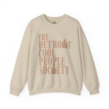 Detroit Cool People Society Crewneck Sweatshirt - Tonyalicious Tees