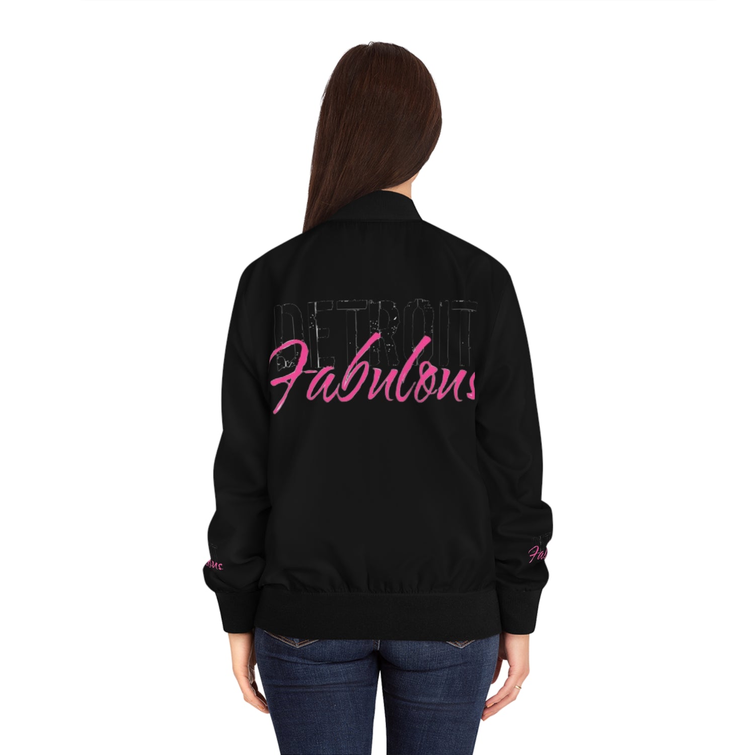 Detroit Fabulous Black Bomber Jacket - Tonyalicious Tees