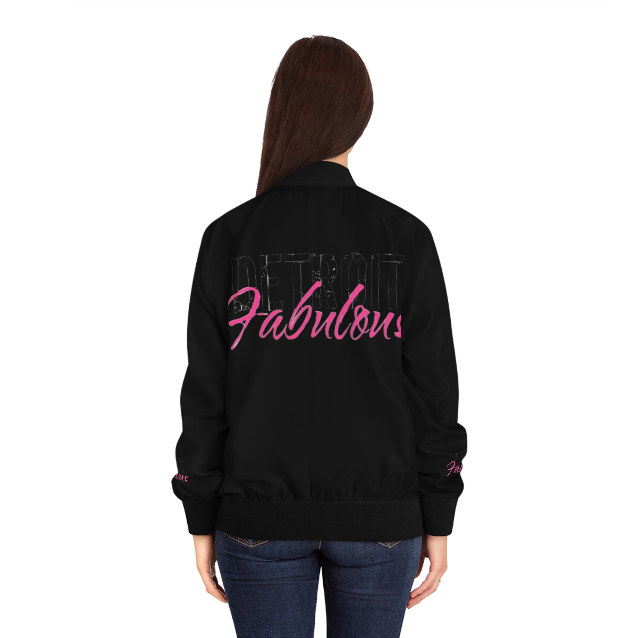 Detroit Fabulous Black Bomber Jacket - Tonyalicious Tees
