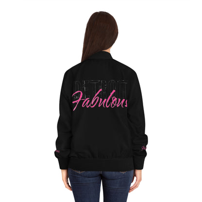 Detroit Fabulous Black Bomber Jacket - Tonyalicious Tees