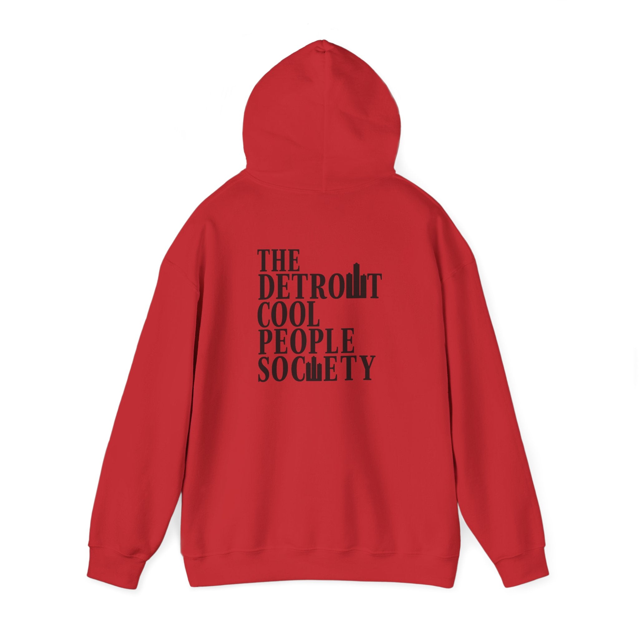 The Detroit Cool People Society Hoodie - Front and Back print - Tonyalicious Tees