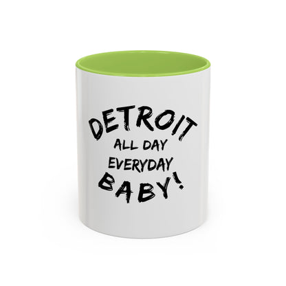 Detroit All Day Everyday Day Mug - Tonyalicious Tees