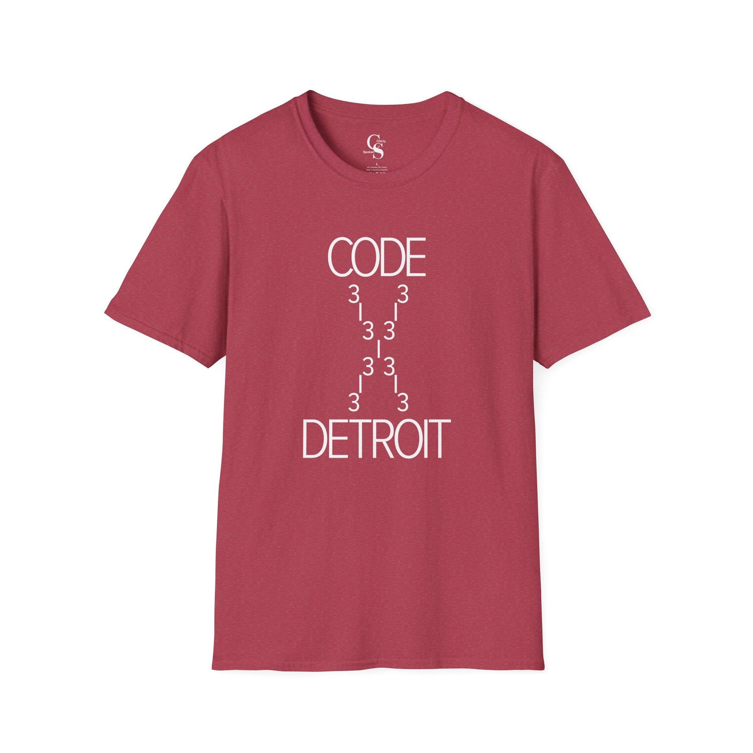 Code 313 Detroit Tee - White Print - Tonyalicious Tees