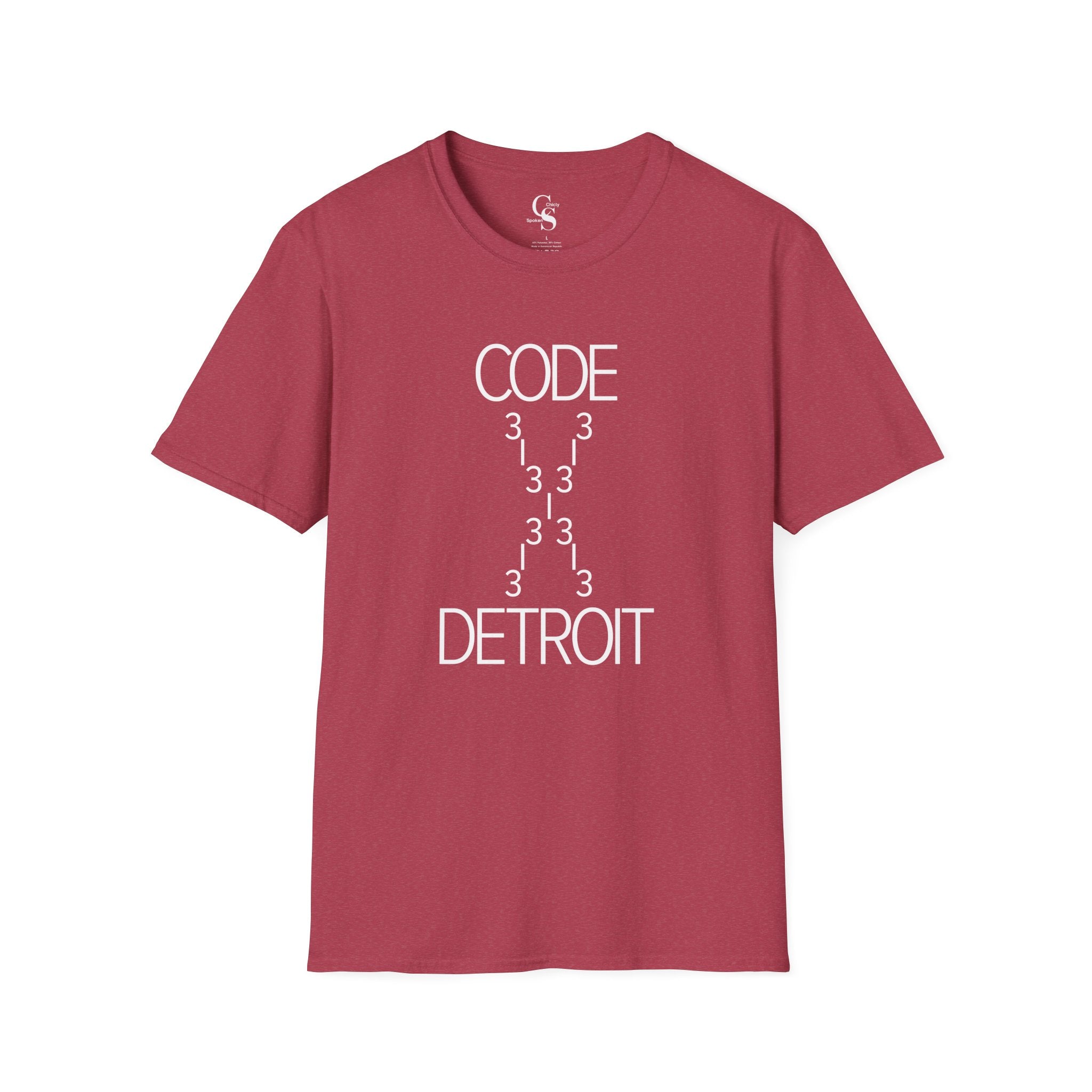Code 313 Detroit Tee - White Print - Tonyalicious Tees