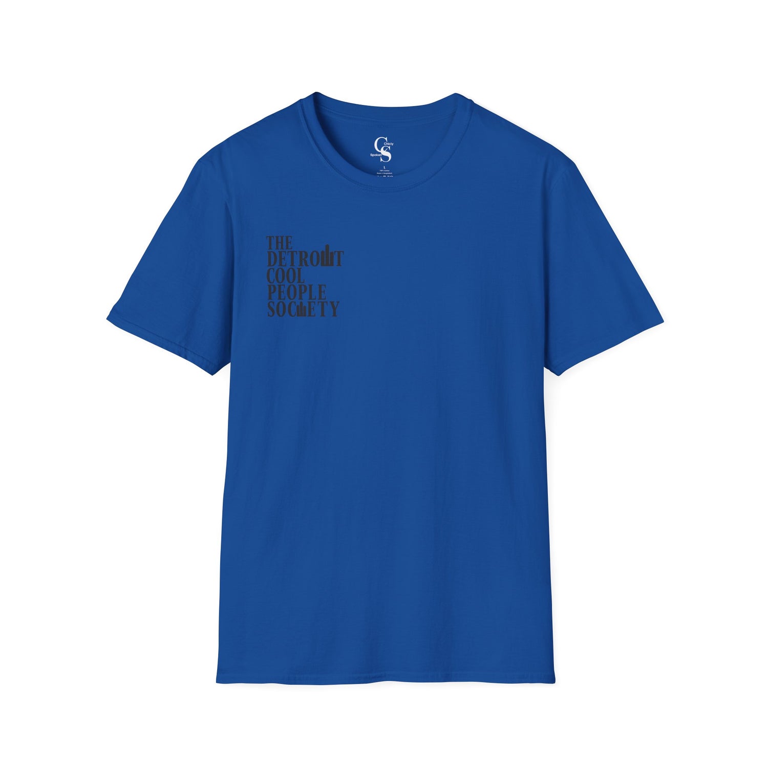Detroit Cool People Society Tee - Front and Back Print Alternate Colors