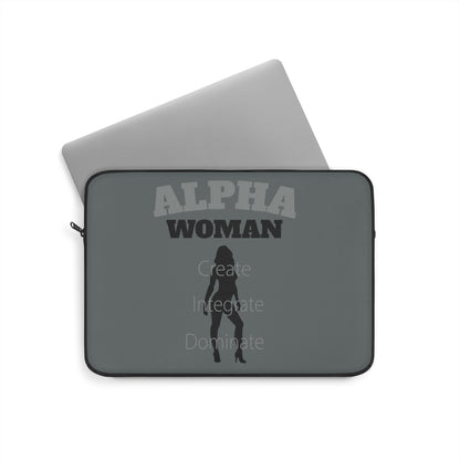 Alpha Woman Laptop Sleeve - Tonyalicious Tees