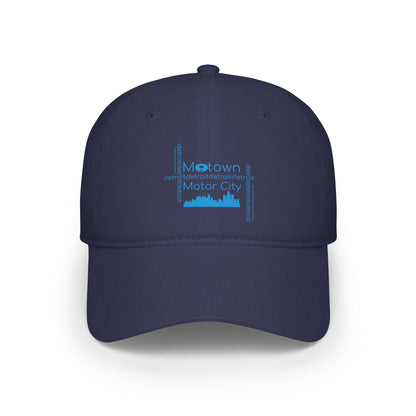 Motown Motor City Baseball Cap - Blue - Tonyalicious Tees