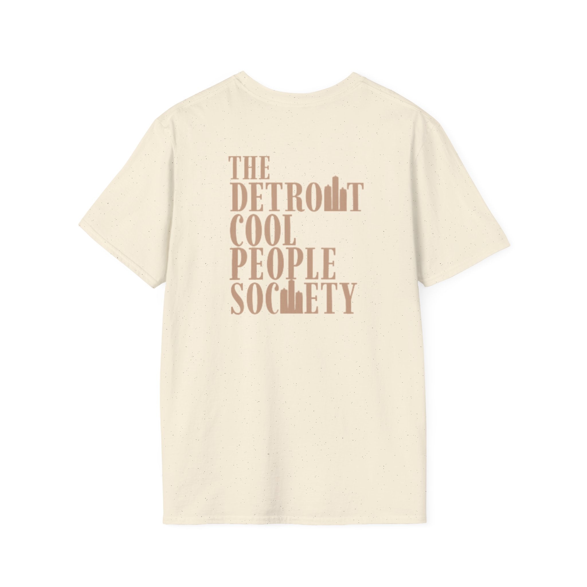 Detroit Cool People Society Tee - Front and Back Print Alternate Colors