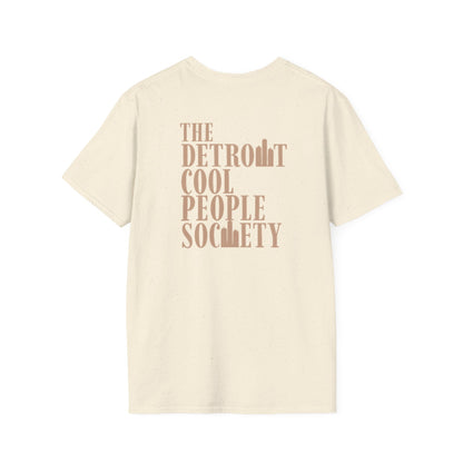 Detroit Cool People Society Tee - Front and Back Print Alternate Colors