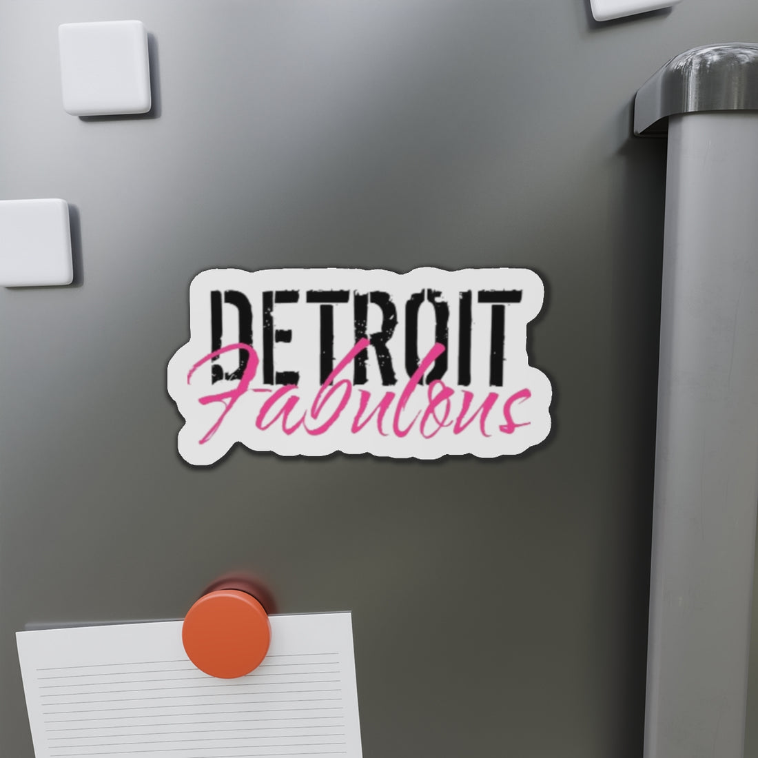 Detroit Fabulous Die-Cut Refrigerator Magnet