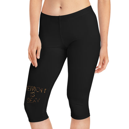 Detroit is Sexy Animal Print Capri Leggings - Tonyalicious Tees