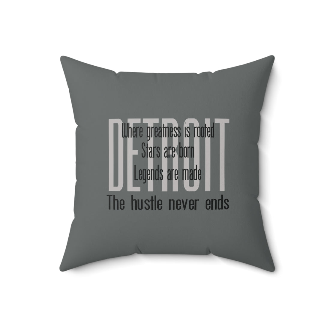 Detroit Greatness, Stars and Legends Pillow