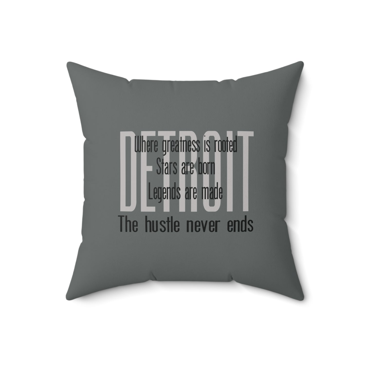Detroit Greatness, Stars and Legends Pillow - Tonyalicious Tees