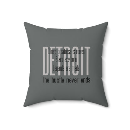 Detroit Greatness, Stars and Legends Pillow - Tonyalicious Tees
