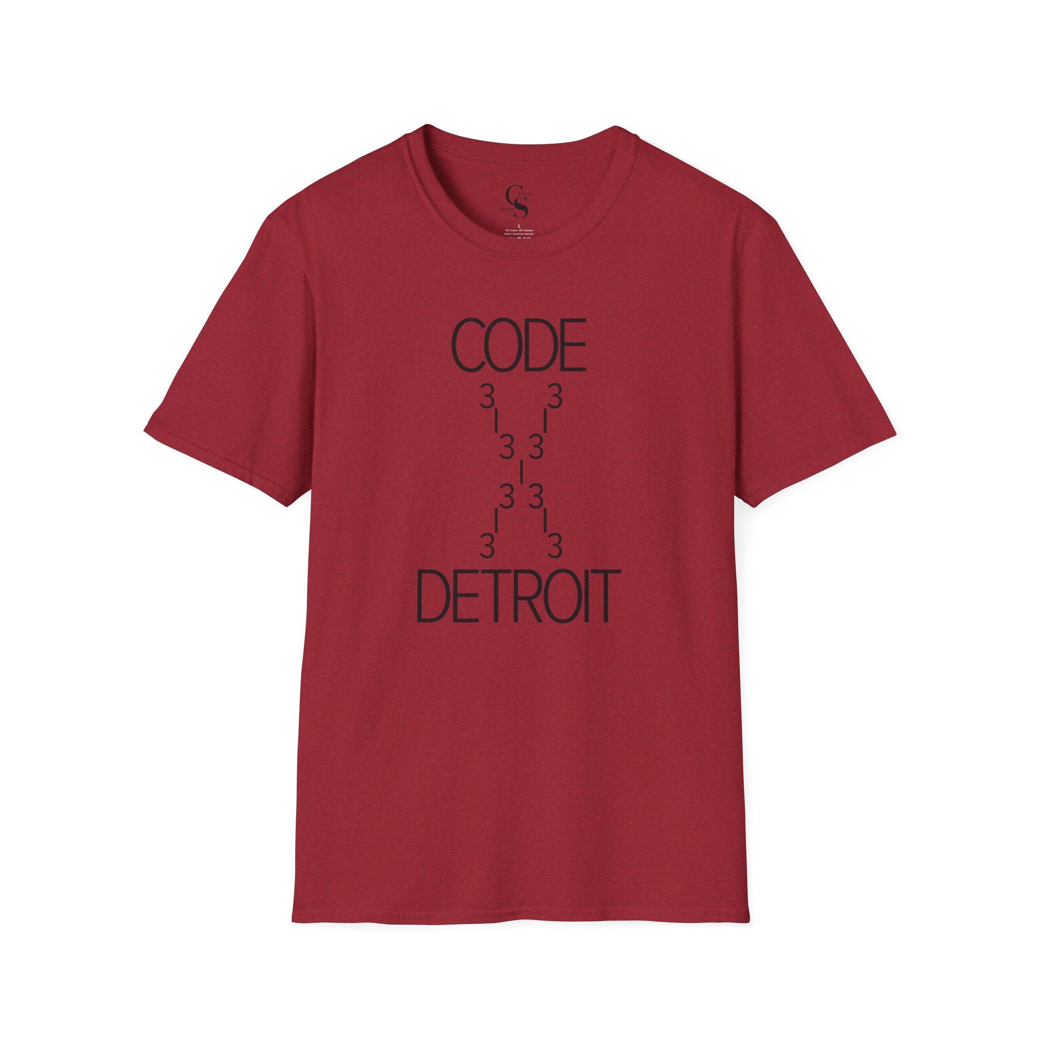 Code 313 Detroit Tee - Black Print - Tonyalicious Tees
