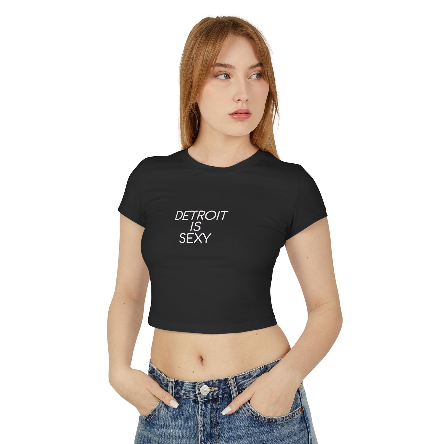 Detroit Is Sexy Ladies Baby Tee - Front and Back Print - Tonyalicious Tees