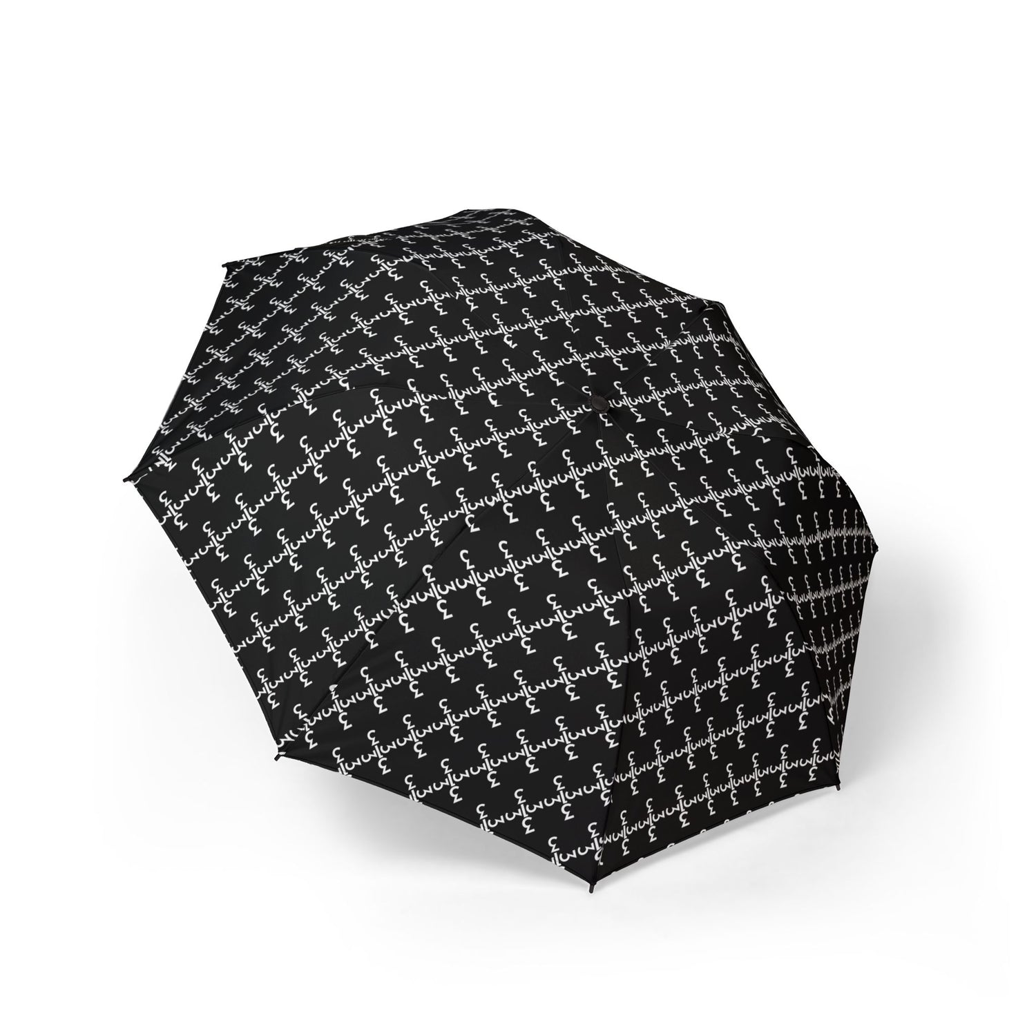 Twisted 313 Black and White Compact Foldable Umbrella - Tonyalicious Tees