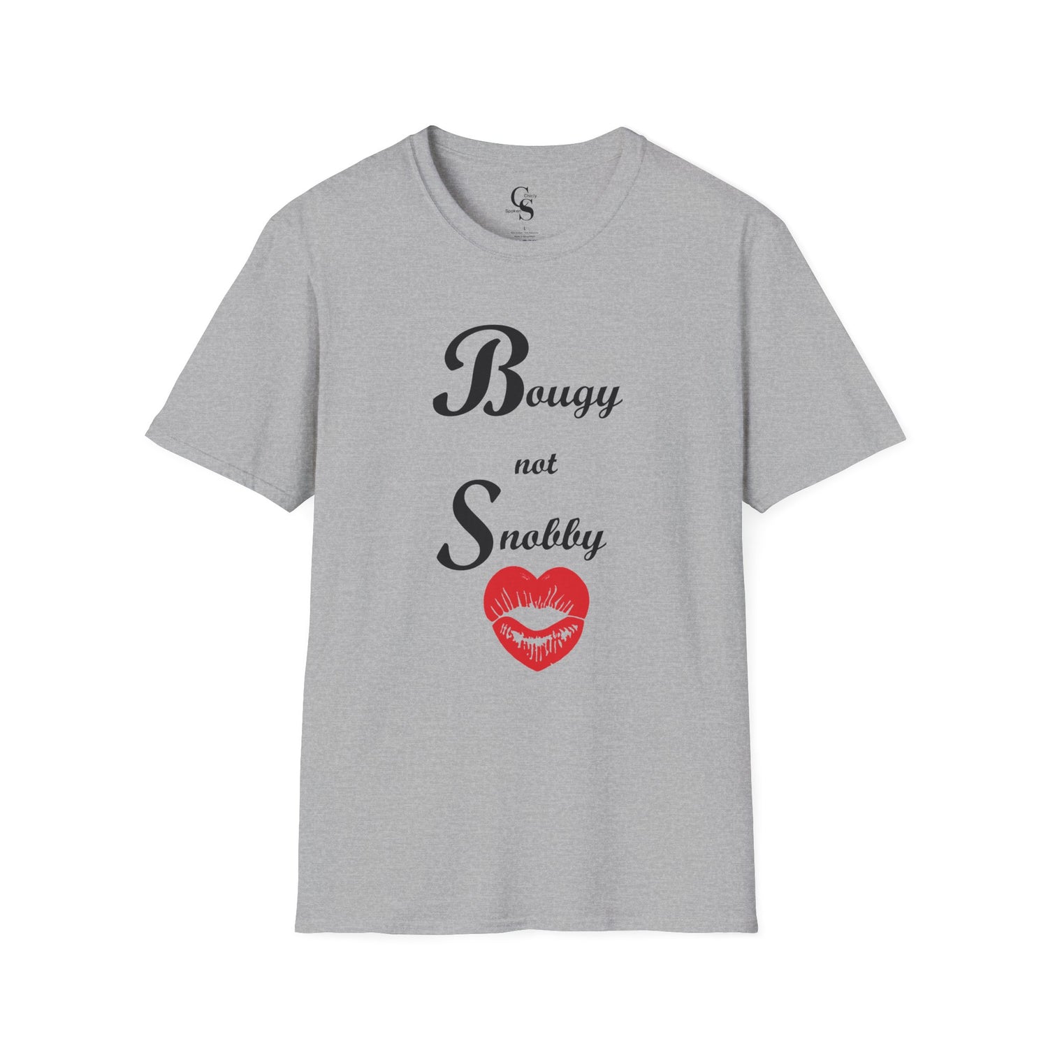 Bougy not Snobby Tee - Black Print - Tonyalicious Tees