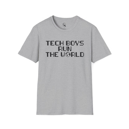 Tech Boys Run the World Tee - Front and Back Print