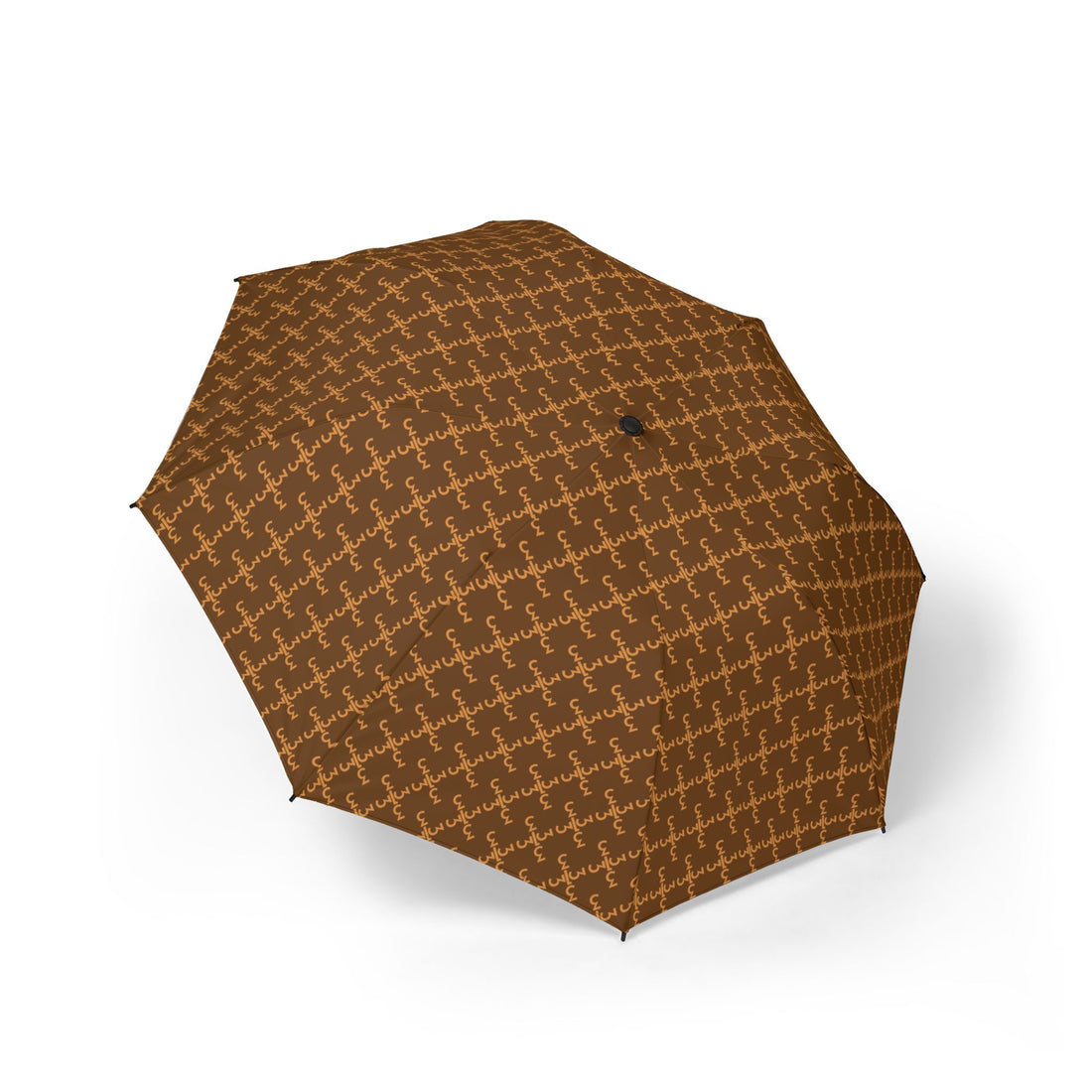 Twisted 313 Brown Compact Foldable Umbrella - Tonyalicious Tees