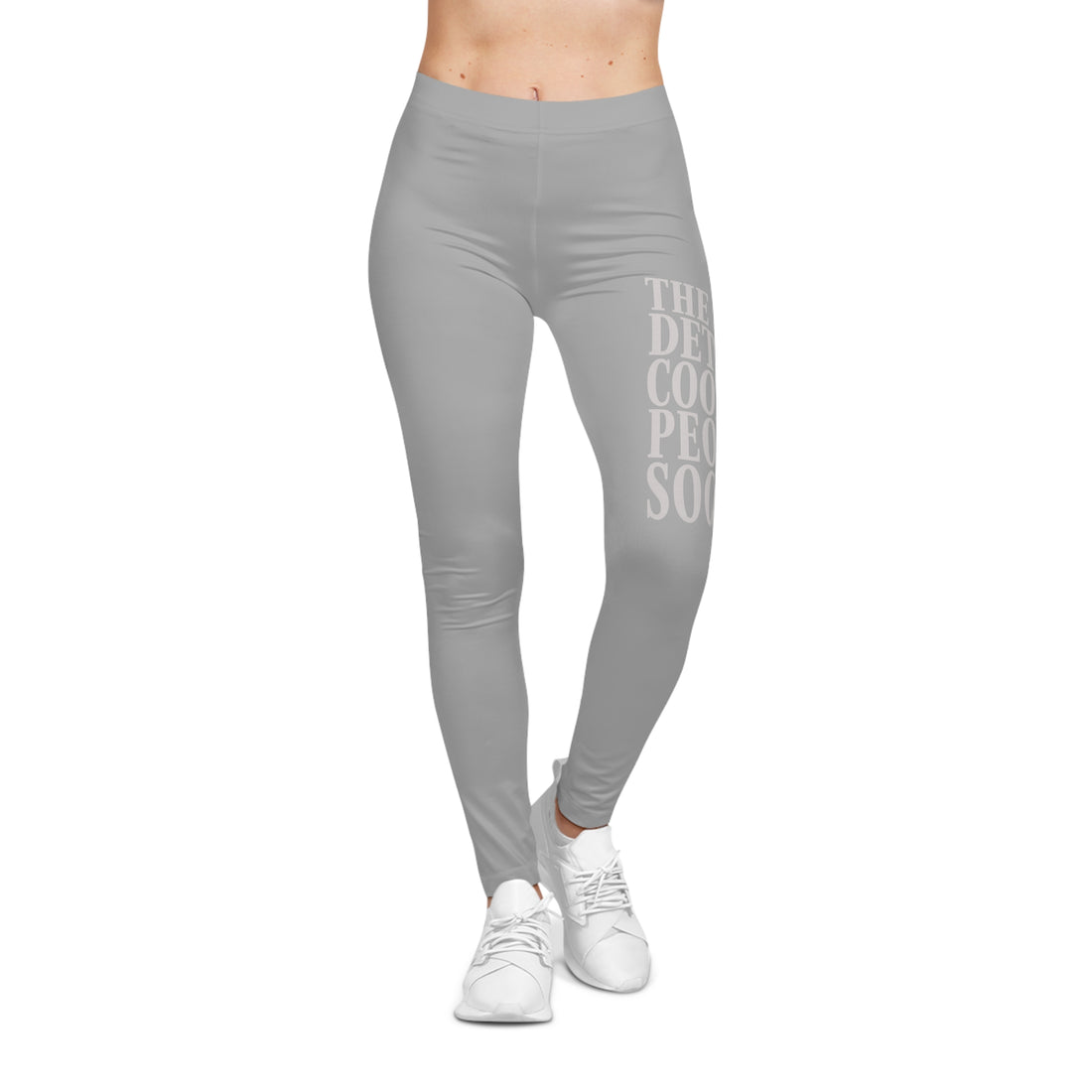 The Detroit Cool People Society Printed Leggings - Grey - Tonyalicious Tees
