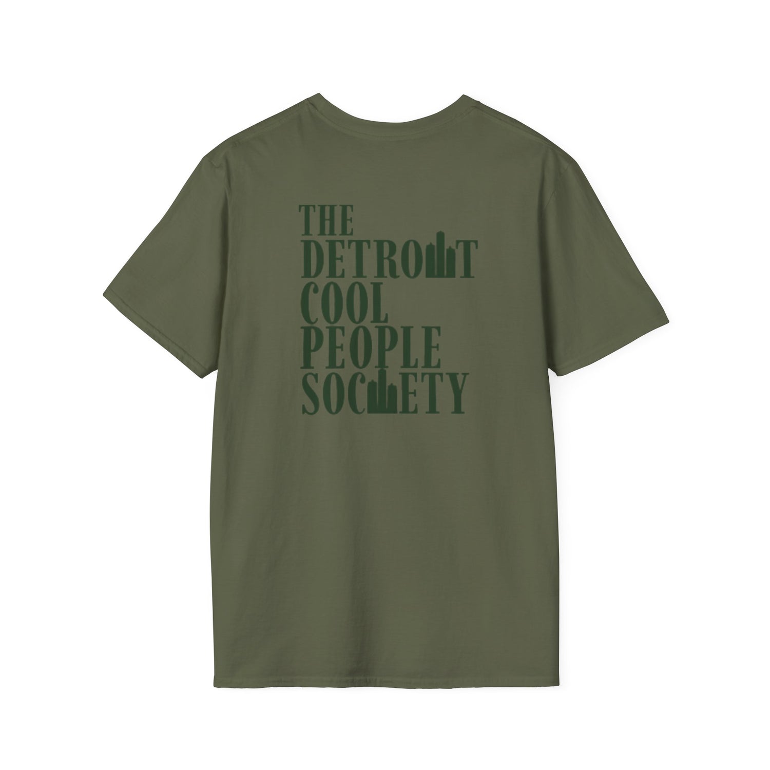The Detroit Cool People Society Tee - Front and Back Print - Tonyalicious Tees