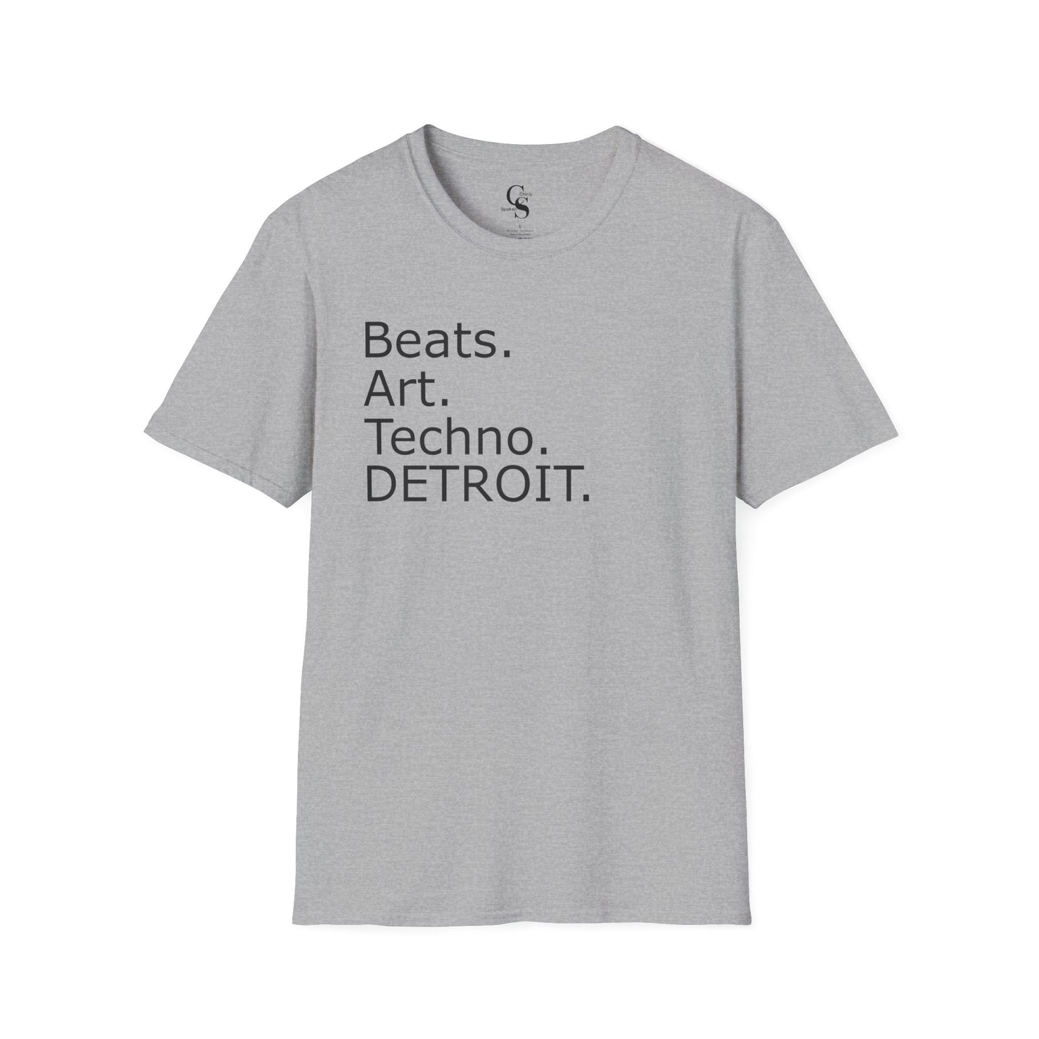 Beats. Art. Techno. Detroit Tee - Front and Back Print