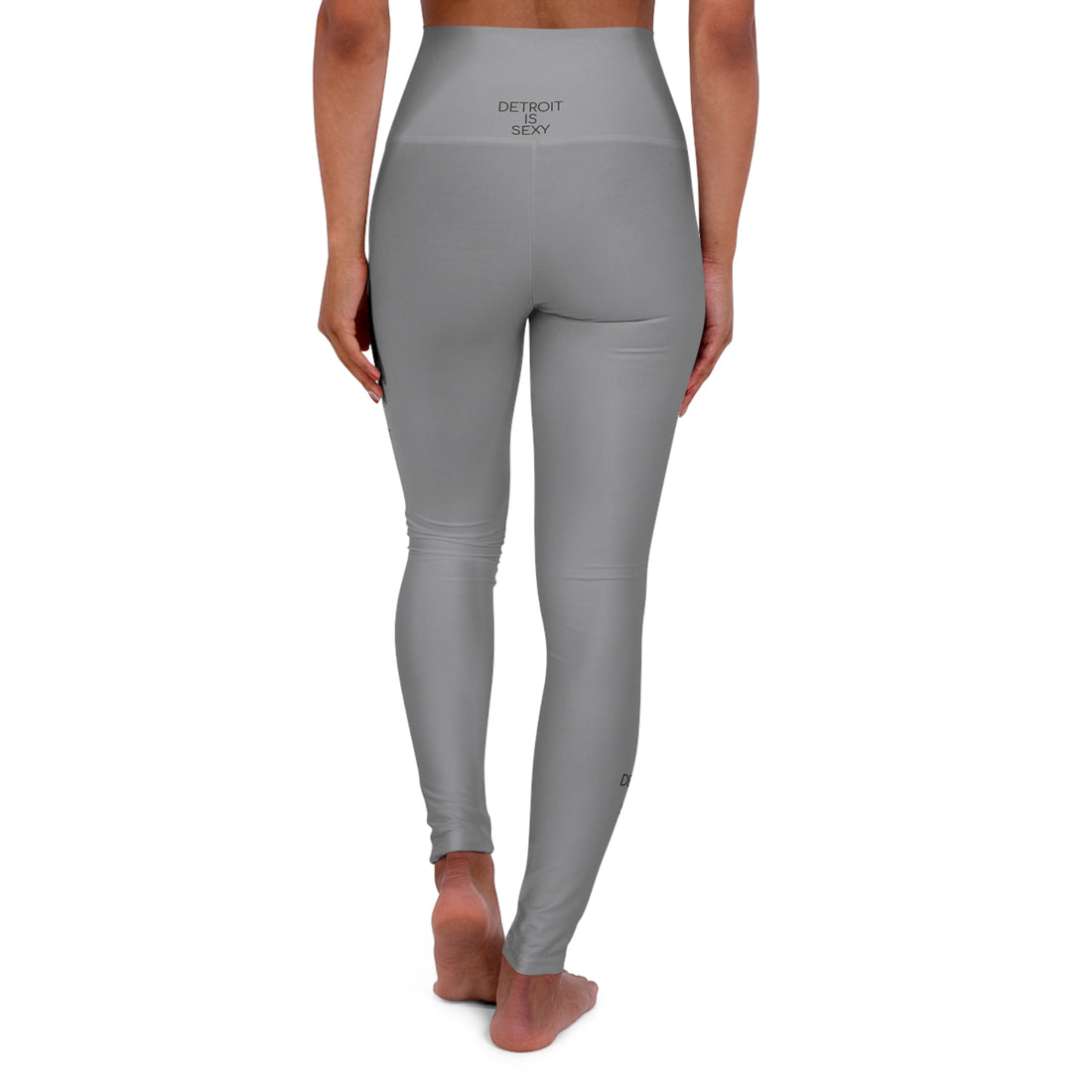 Detroit Is Sexy Gray High-Waisted Yoga Leggings - Tonyalicious Tees
