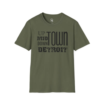 Up, Mid, Downtown Detroit Tee - Tonyalicious Tees