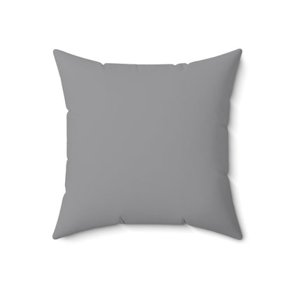 Twisted 313 Square Pillow — Gray