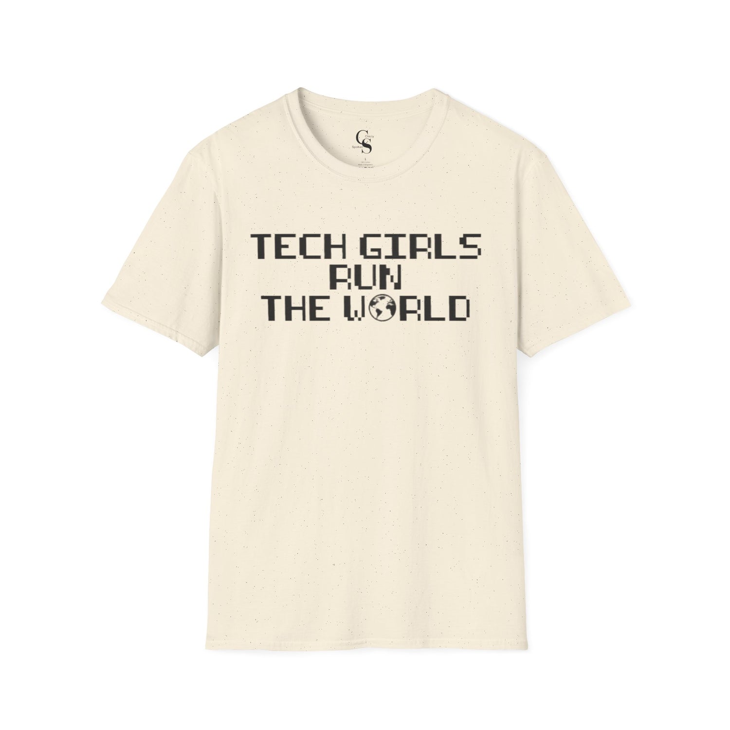 Tech Girls Run the World Tee - Front and Back Tee