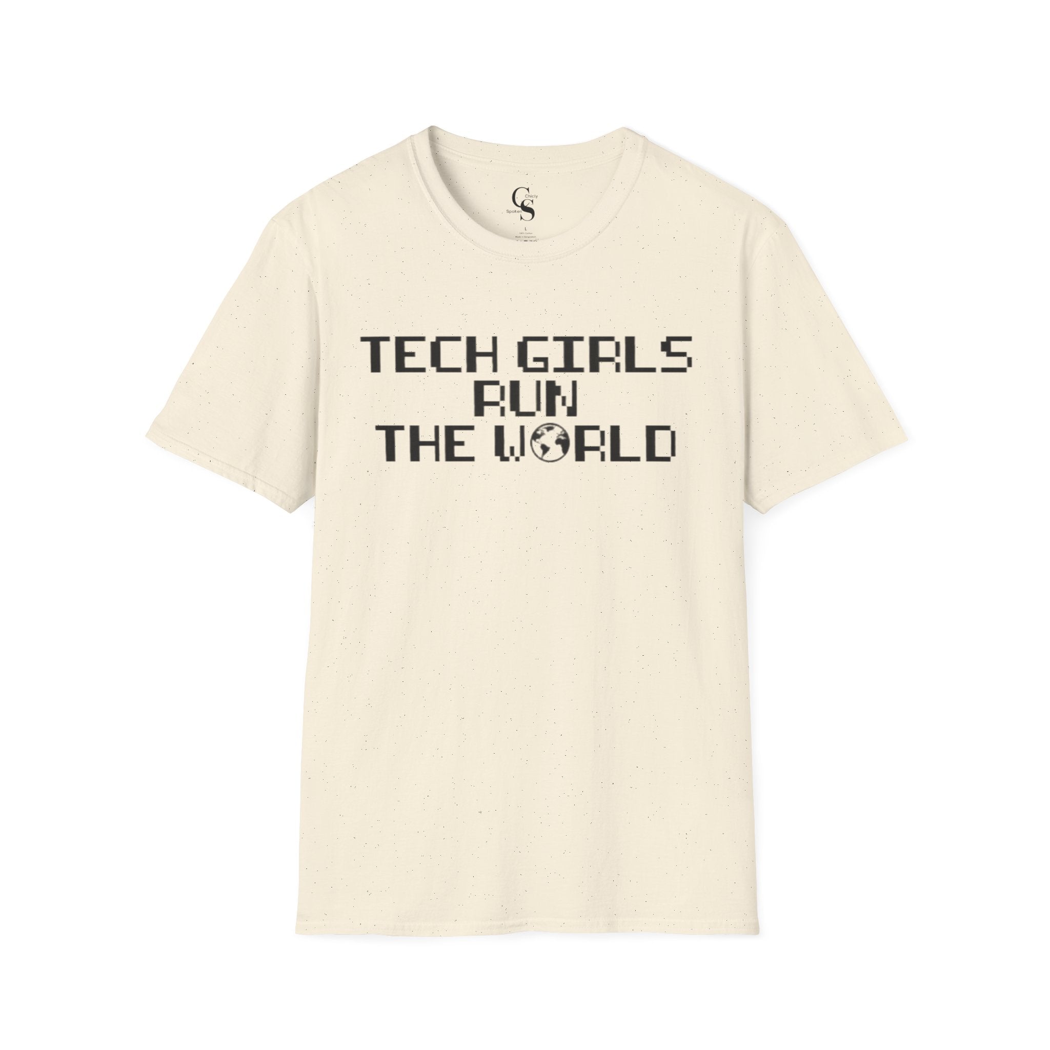 Tech Girls Run the World Tee - Front and Back Tee