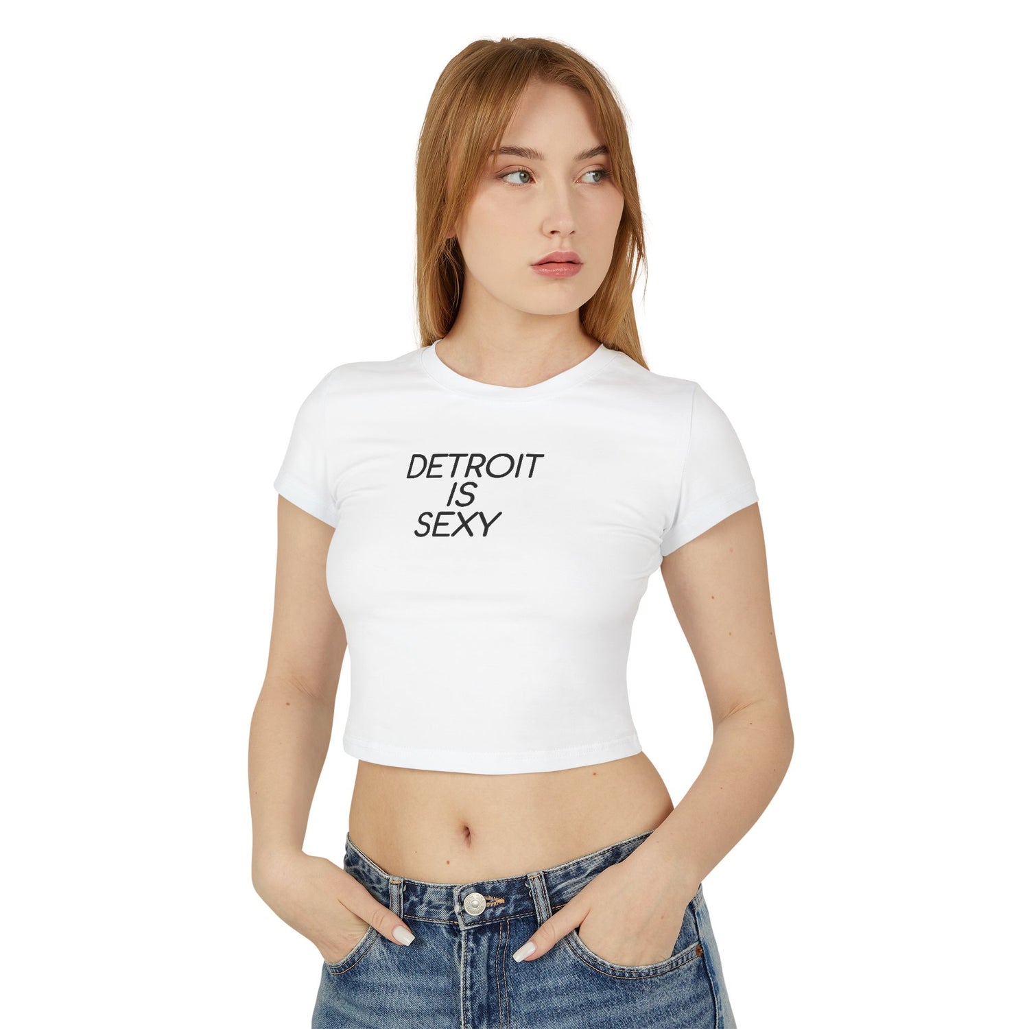 Detroit Is Sexy Ladies Baby Tee - Front and Back Print - Tonyalicious Tees
