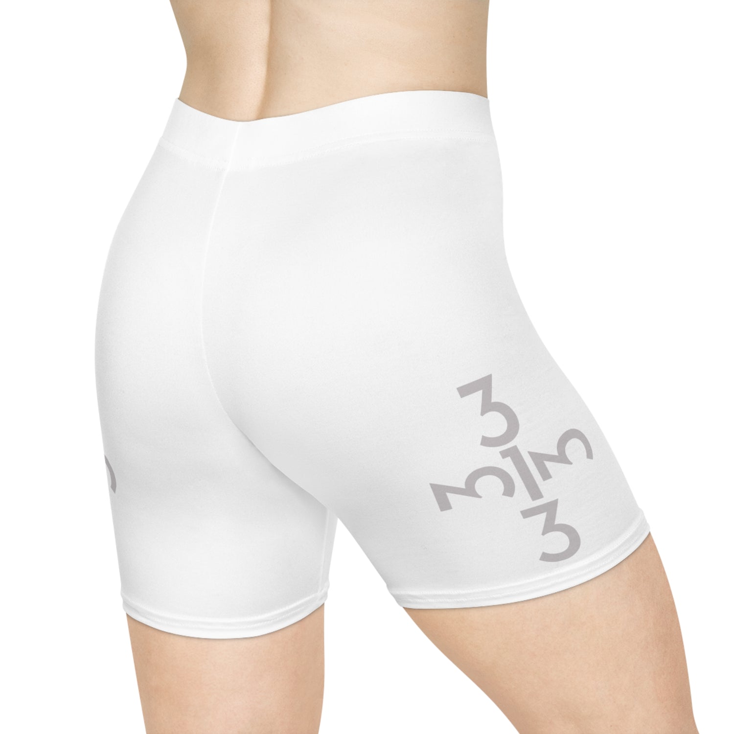 Twisted 313 White Biker Shorts - Tonyalicious Tees