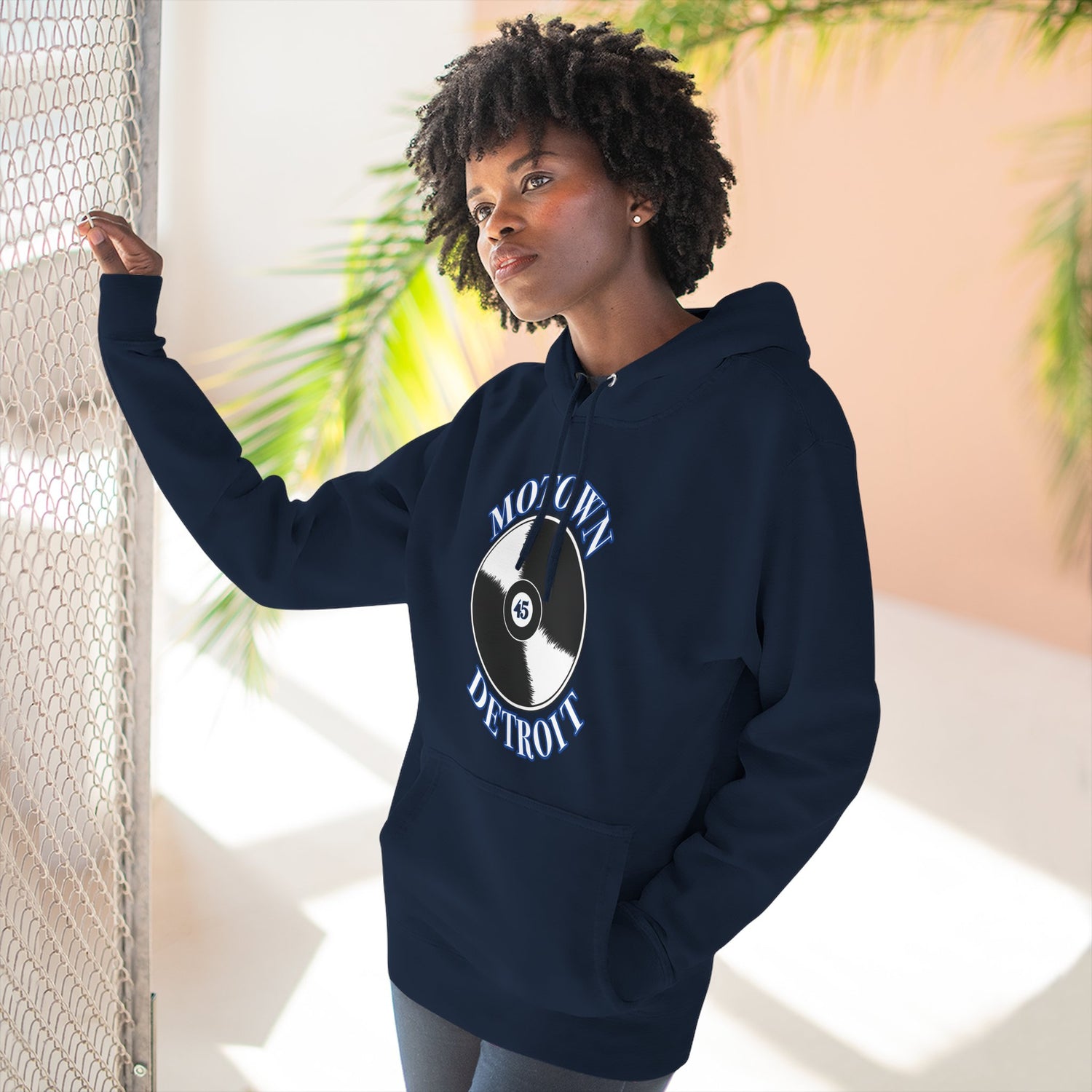Motown 45 Hoodie - Blue - Tonyalicious Tees