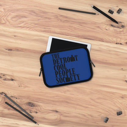 The Detroit Cool People Society Blue Laptop Sleeve