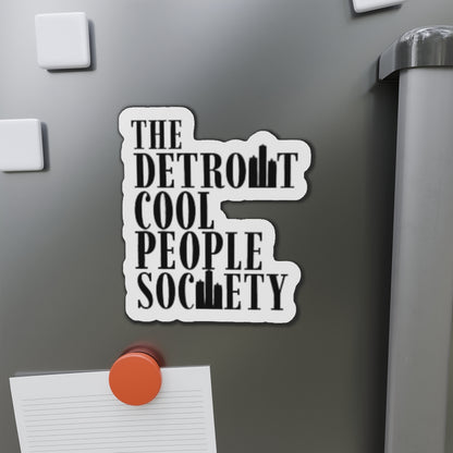 The Detroit Cool People Society Die-Cut Refrigerator Magnet