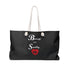 Bougy Not Snobby Black Travel Weekender Bag - Tonyalicious Tees