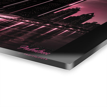 Detroit Fabulous Neon Nights Acrylic Art Series No. 3 - Motor City Muse