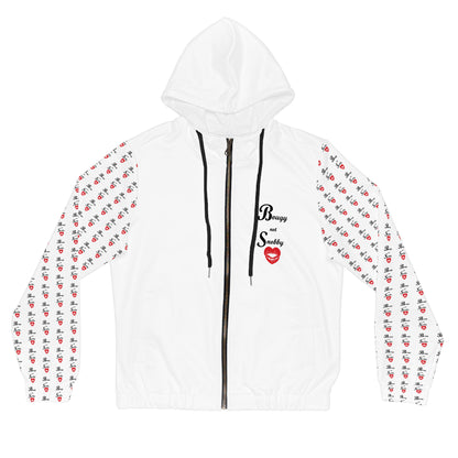 Bougy not Snobby Women’s Full-Zip White Hoodie - Tonyalicious Tees