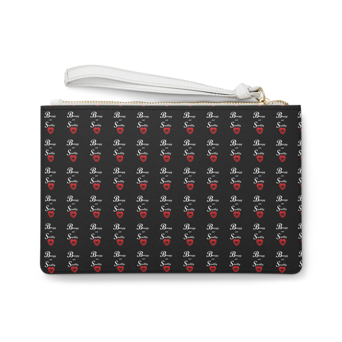Bougy Not Snobby Black Clutch Bag Wristlet - Tonyalicious Tees
