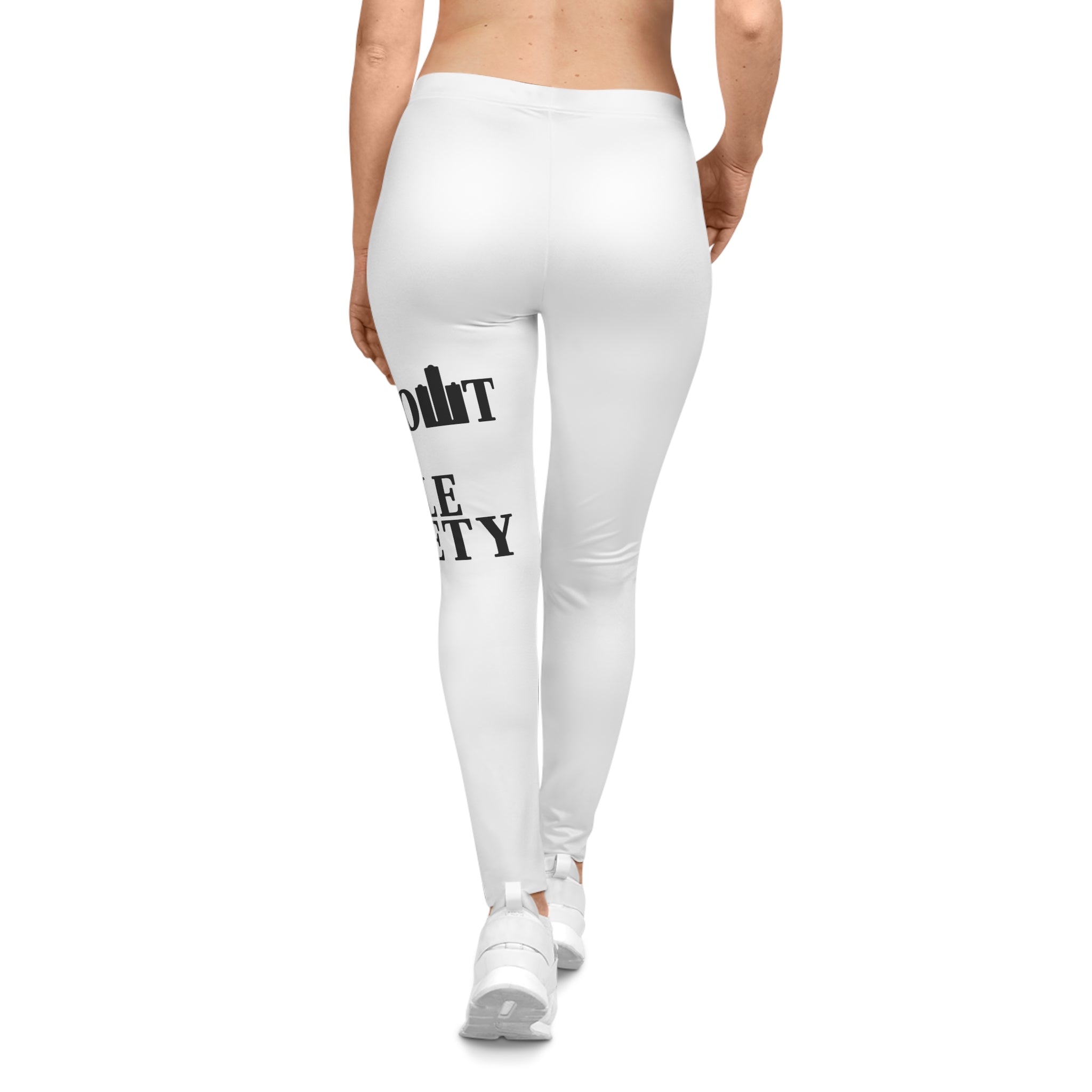 The Detroit Cool People Society Printed Leggings - Black n White - Tonyalicious Tees