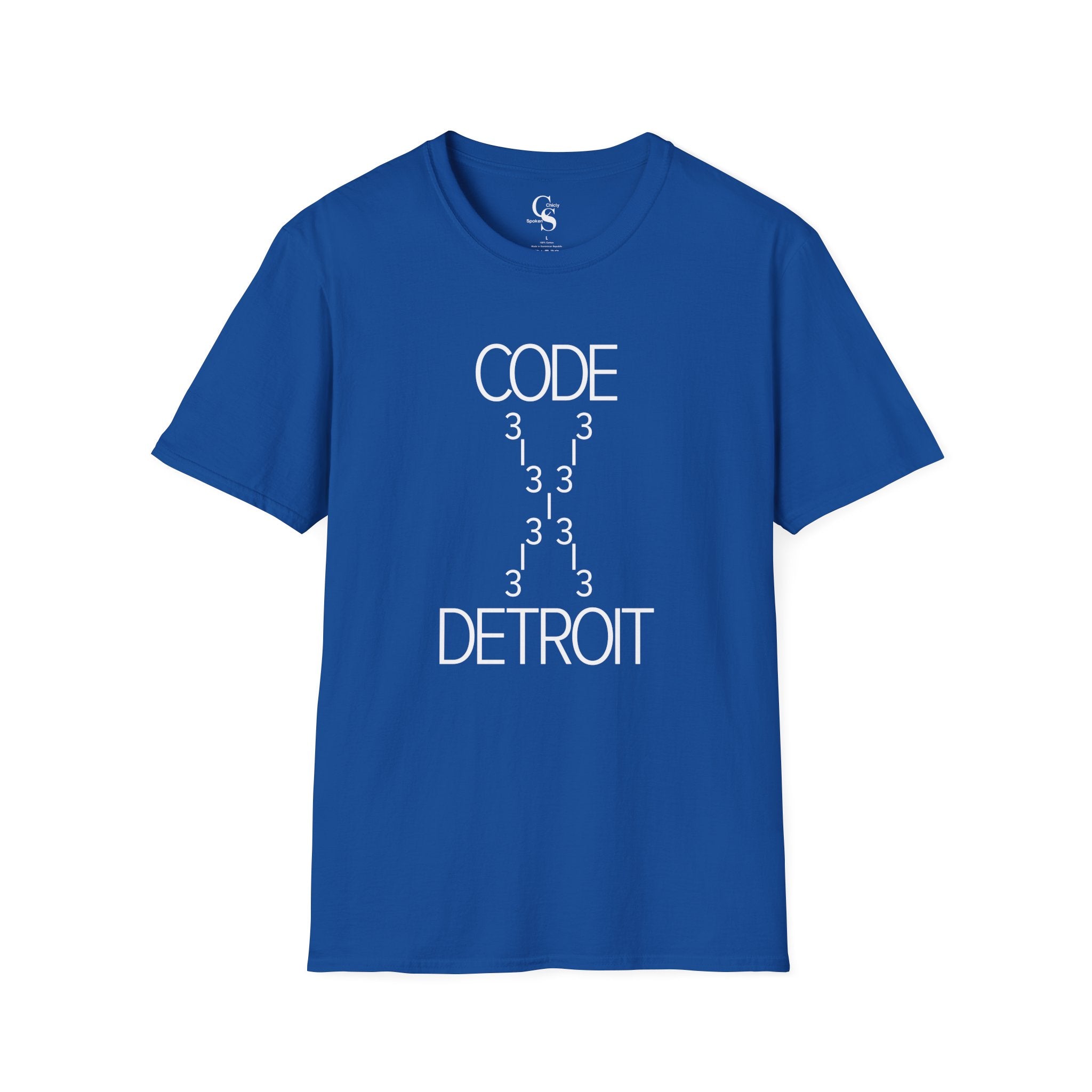 Code 313 Detroit Tee - White Print - Tonyalicious Tees